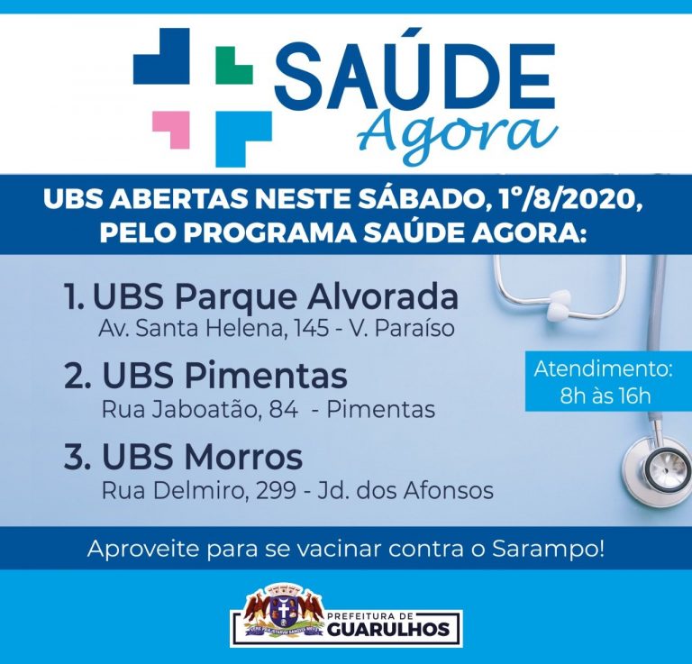 Agendamento UBS Sábado