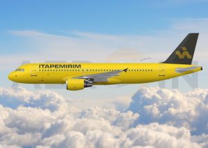 Avião amarelo da Itapemirim