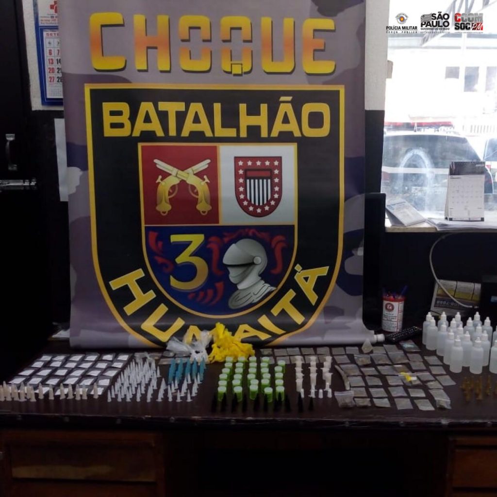 drogas e dinheiro apreendido