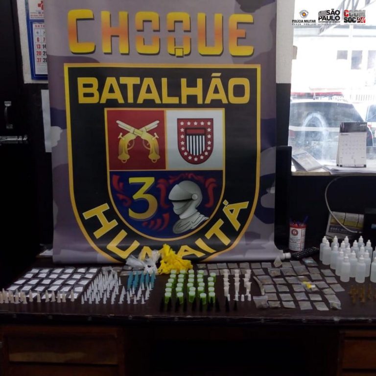 drogas e dinheiro apreendido