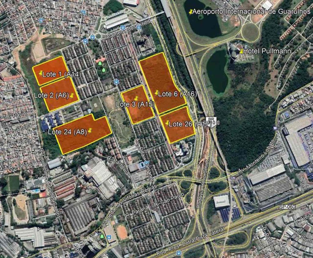 CDHU licita seis áreas que somam 279 mil m² em Guarulhos