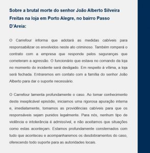Notícias nota carrefour