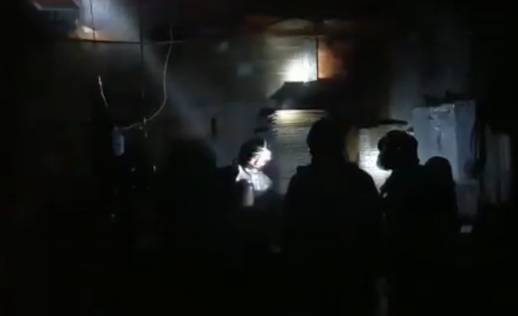Incêndio em madeireira