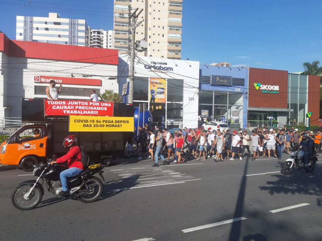 Protesto comerciantes