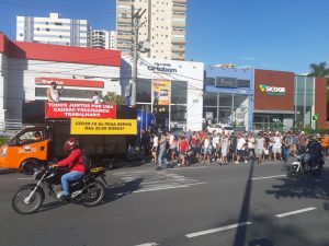 Protesto comerciantes