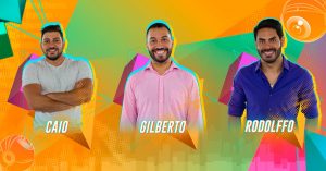 Caio, Gil e Rodolffo no paredão