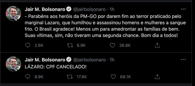Bolsonaro x Lázaro