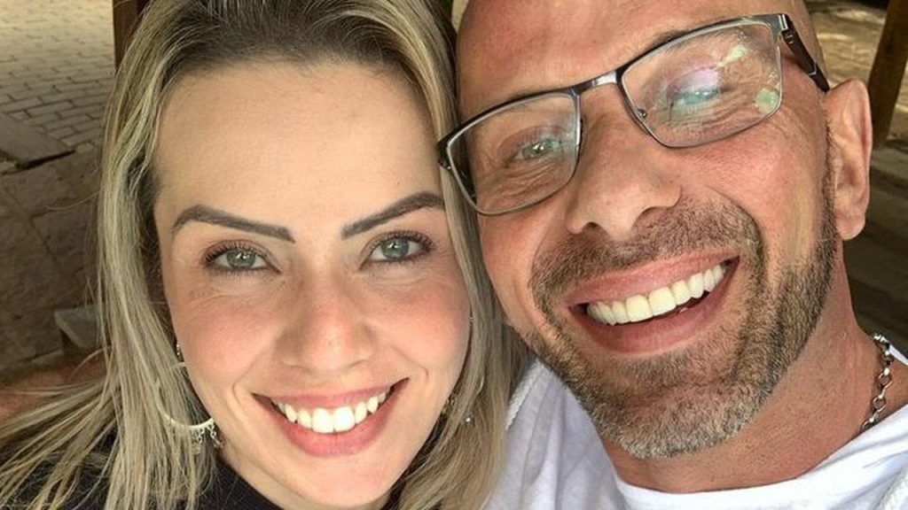 Rafael Ilha e a esposa