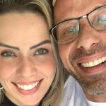 Rafael Ilha e a esposa