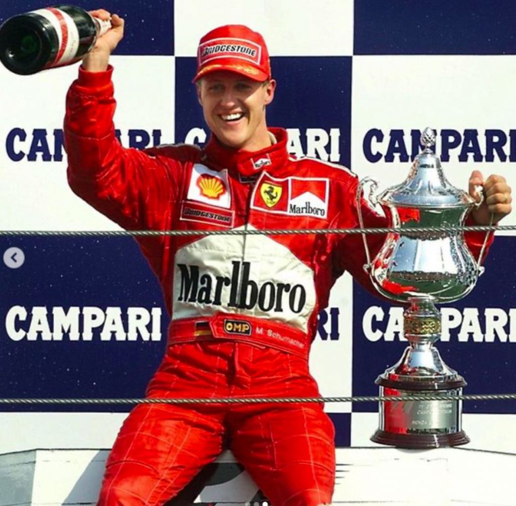 Esposa fala sobre saúde de Michael Schumacher: 'diferente, mas está aqui'