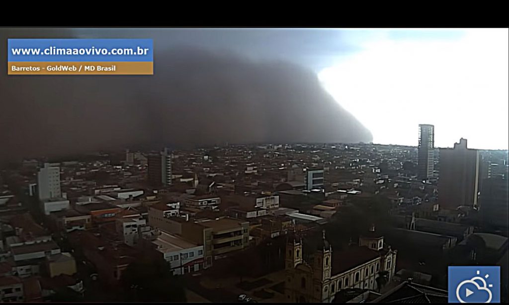 Tempestade de areia atinge cidades de São Paulo