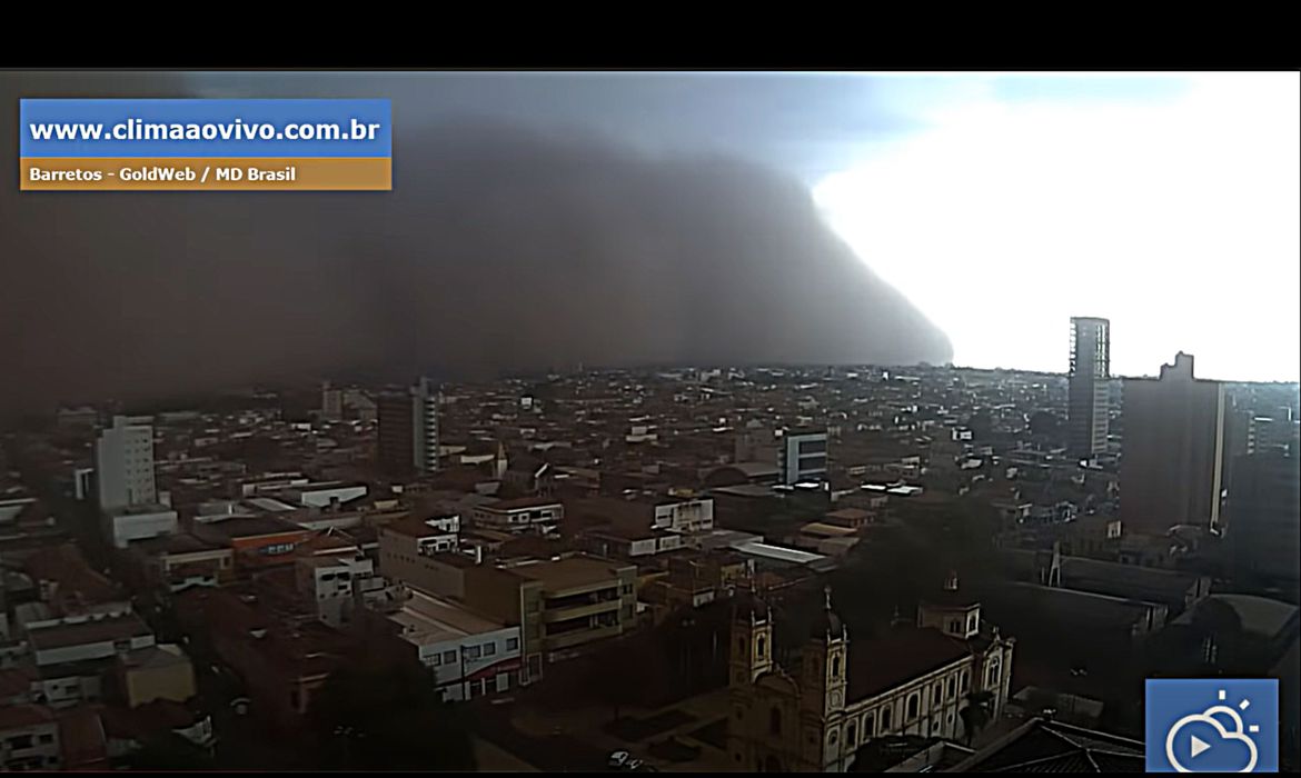 Tempestade de areia atinge cidades de São Paulo