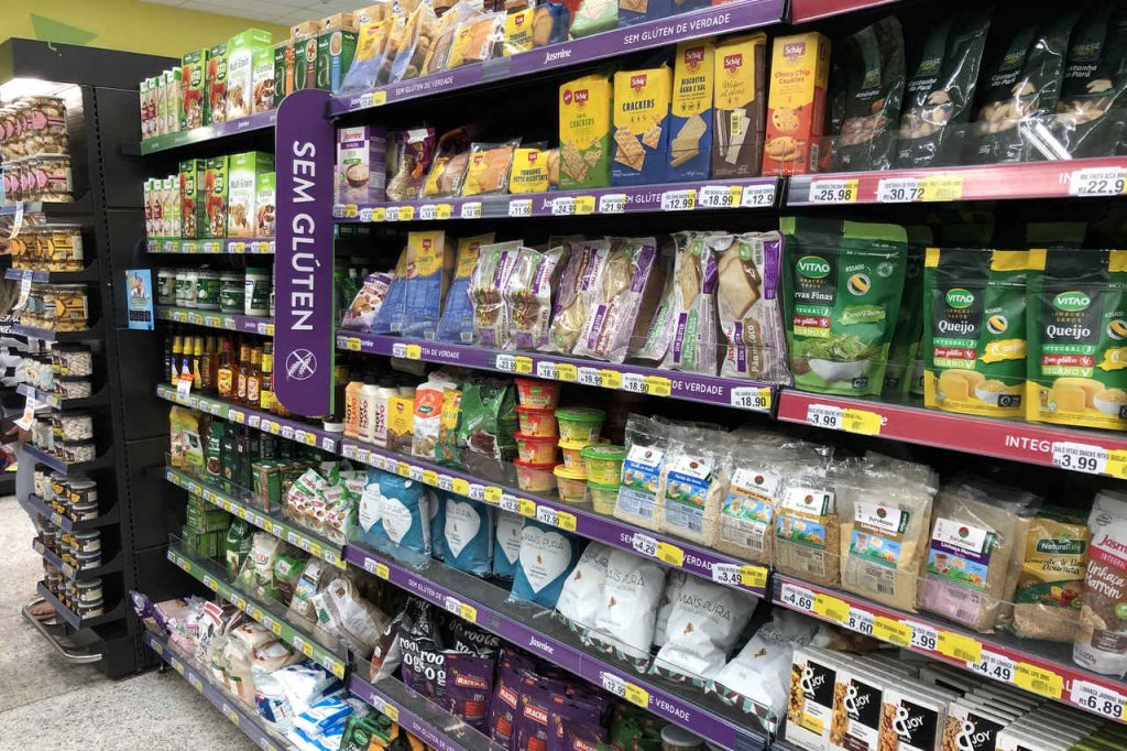 supermercado x prateleira