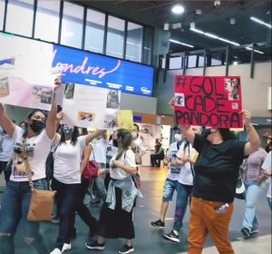 Protesto por Pandora