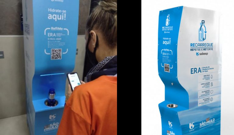 Bebedouro touchless sabesp