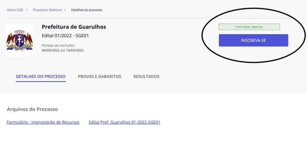 CIEE estágio Guarulhos