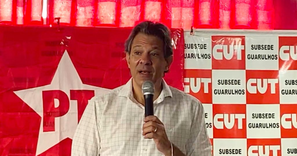 Pré-candidato ao Governo de SP, Fernando Haddad visita Guarulhos nesta quinta-feira
