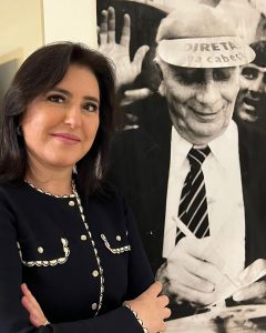 Simone Tebet na fundação Ulysses Guimarães