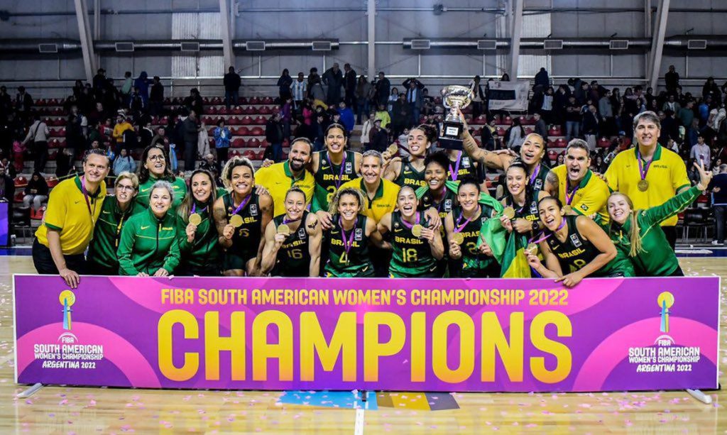 Brasil, campeão Sul-Americano de basquete feminino