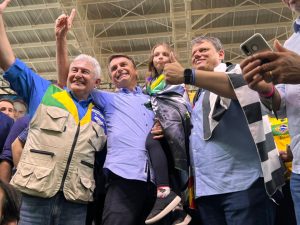 Marcos Pontes, Bolsonaro e Tarcísio de Freitas