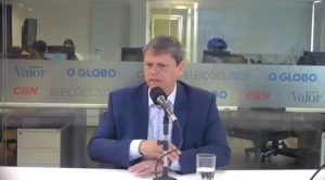 Tarcísio de Freitas, sabatina Valor, O Globo e CBN