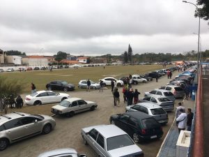 pista estádio Arnaldo José Celeste x evento com carros