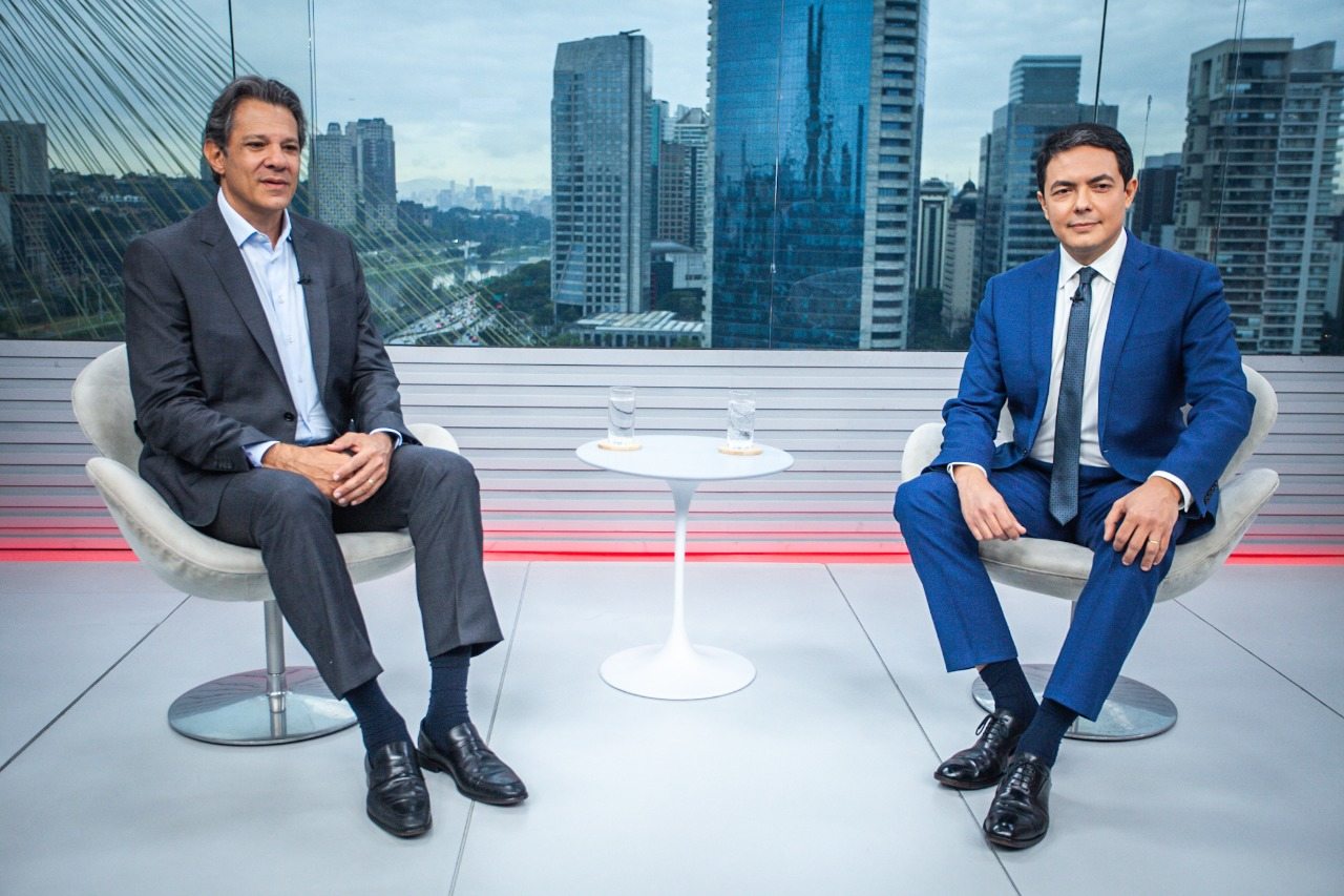 Fernando Haddad em entrevista no SP1