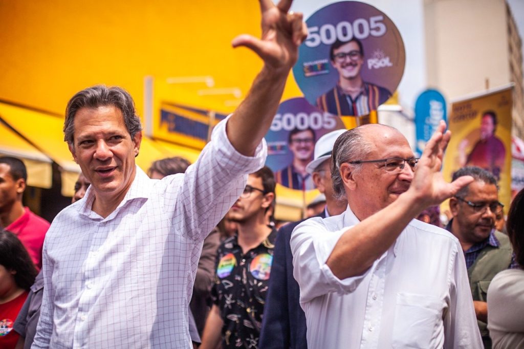 Haddad e Alckmin fazem cmapanha em Bebedouro