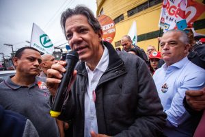 Haddad e Márcio França fazem campanha em São Paulo