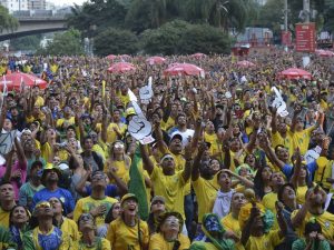 Copa do Mundo x torcida pela Seleção Brasileira x Vale do Anhangabaú x Fan Fest