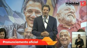 Haddad em pronunciamento