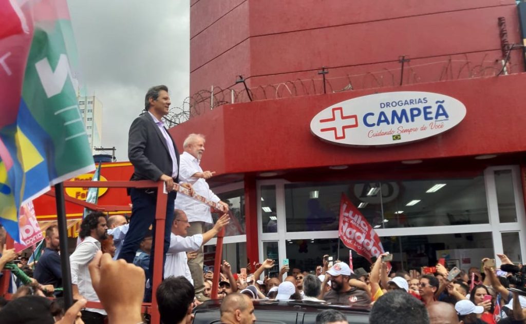 Lula e Haddad em Guarulhos