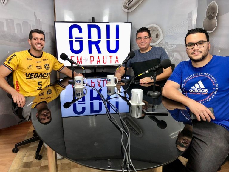 Sandro Carvalho, Wellington Alves e Eurico Cruz no GRU em Pauta