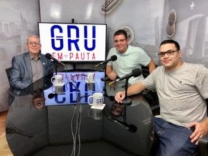 Yuri Neiman, Wellington Alves e Eurico Cruz no GRU em Pauta
