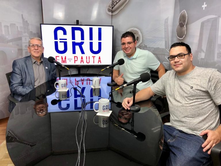 Yuri Neiman, Wellington Alves e Eurico Cruz no GRU em Pauta