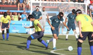futebol para cegos x Brasil e Argentina
