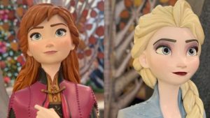 Ana e Elsa, Frozen 2, decoração do Internacional Shopping