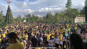 Brasil x Sérvia no Bosque Maia