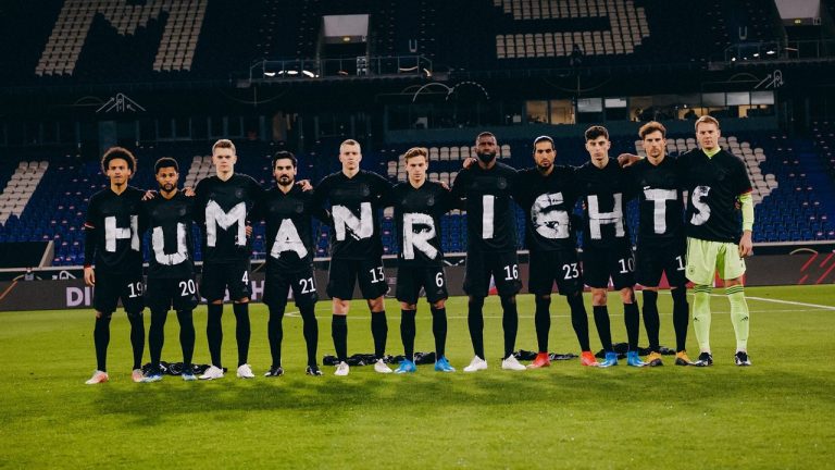 protesto- seleção da Alemanha