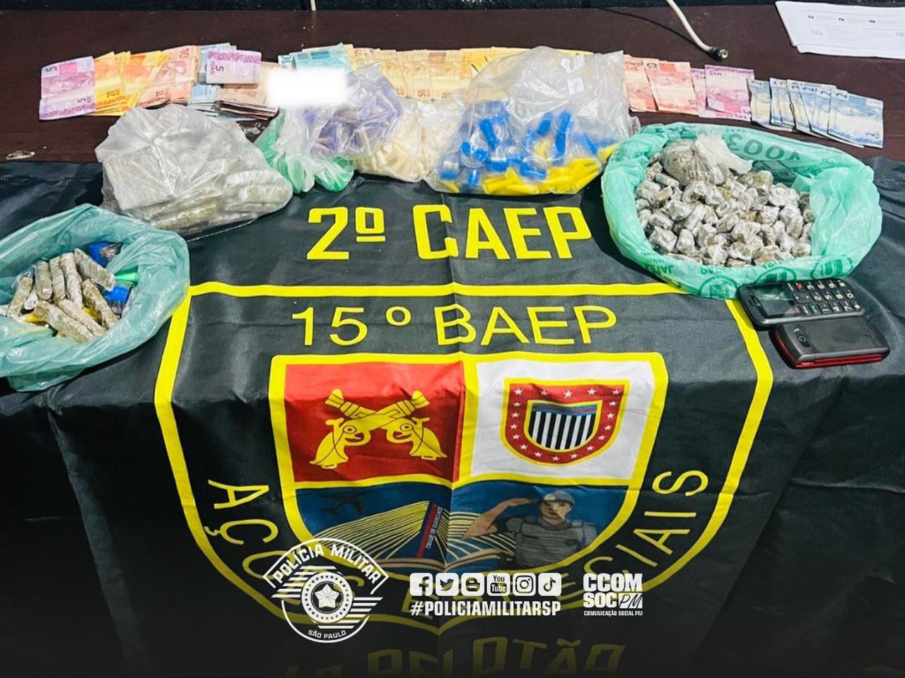 15º Baep apreende entorpecentes