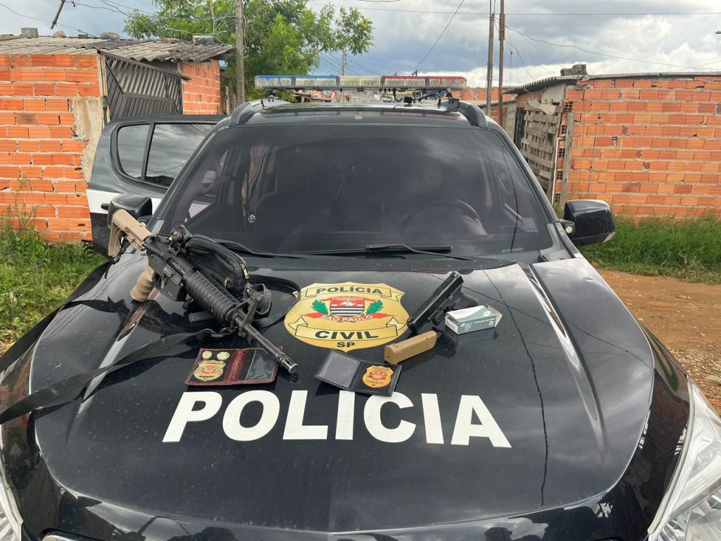 Armas recuperadas pela Polícia