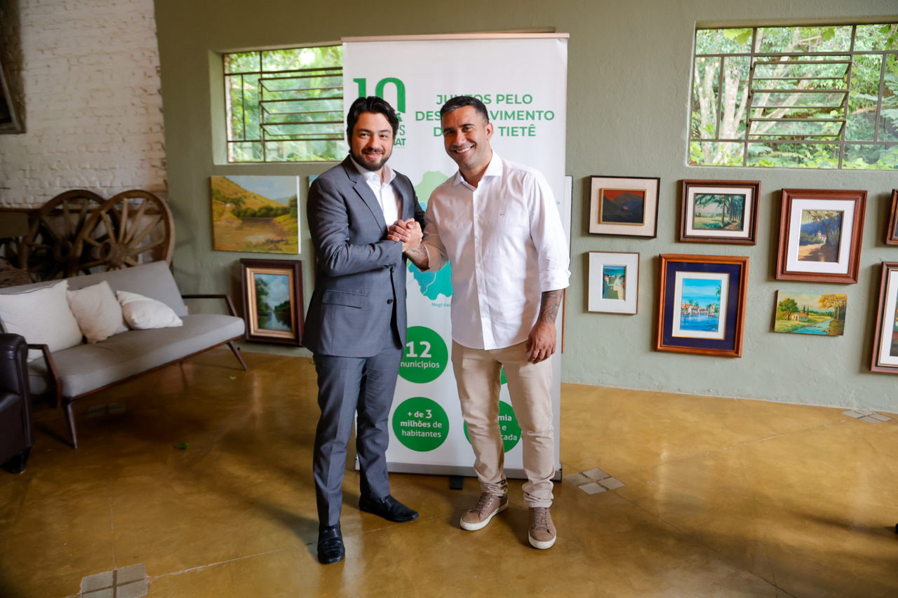 Guti e Caio Cunha no Condemat