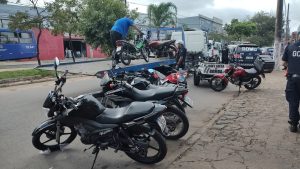 Motocicletas apreendidas na operação Cavalo de Aço