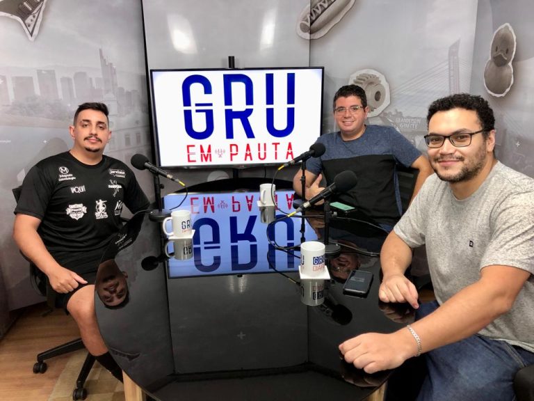 Wagner Rocha Viana, Wellington Alves e Eurico Cruz no GRU em Pauta