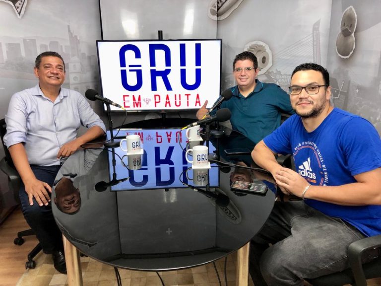 José Vitorelli, Wellington Alves e Eurico Cruz, no GRU em Pauta