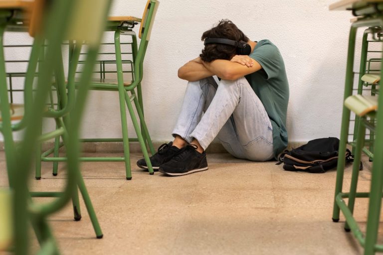 Aluno em depressão