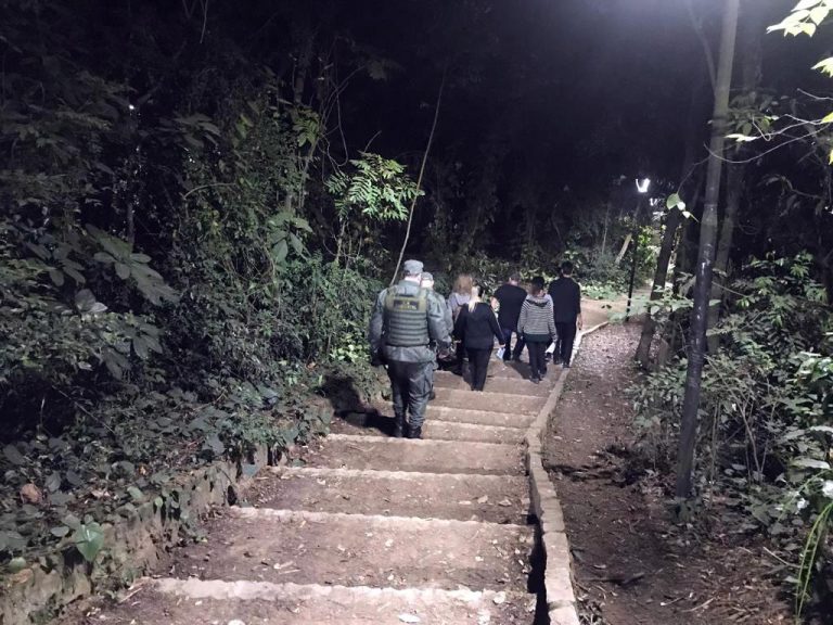 visita noturna no Bosque Maia