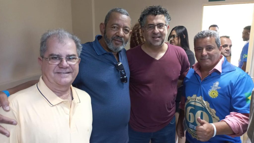 Alencar Santana, na festa do Sindicato dos Metalúrgicos