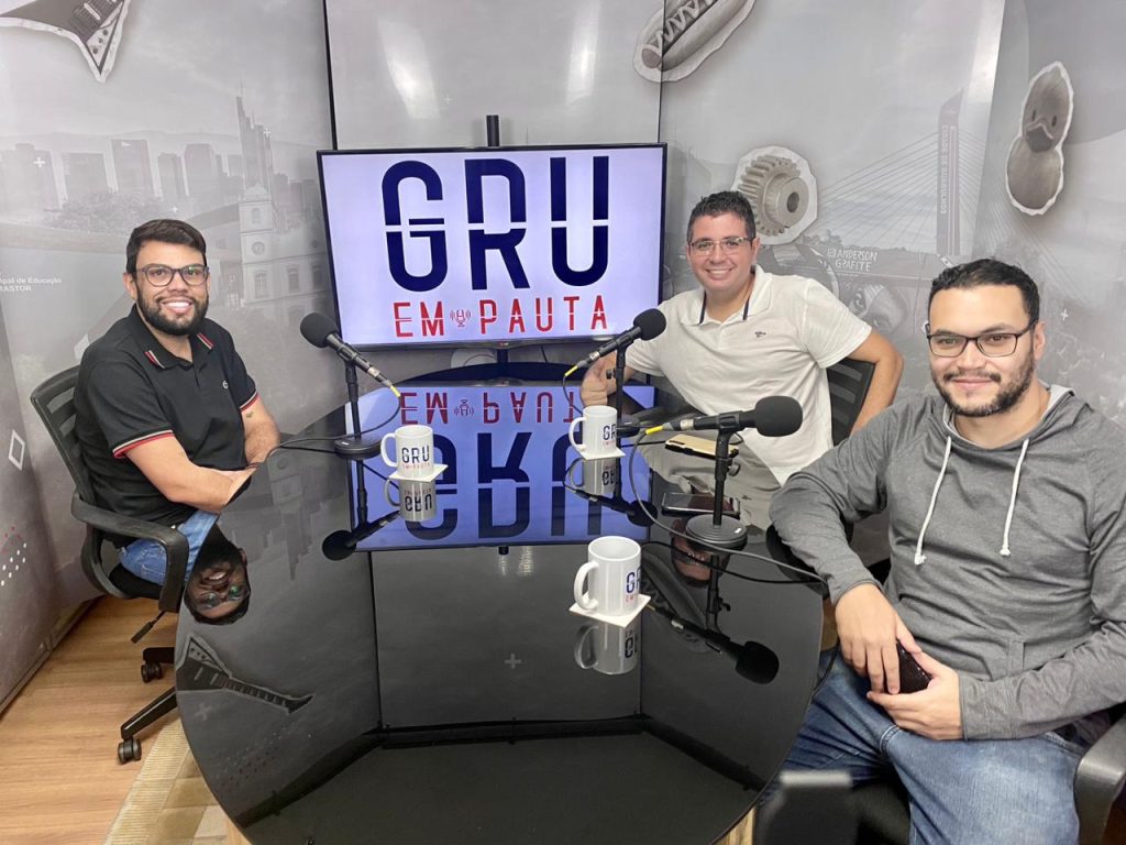 Fábio Cavalcante, Wellington Alves e Eurico Cruz no GRU em Pauta