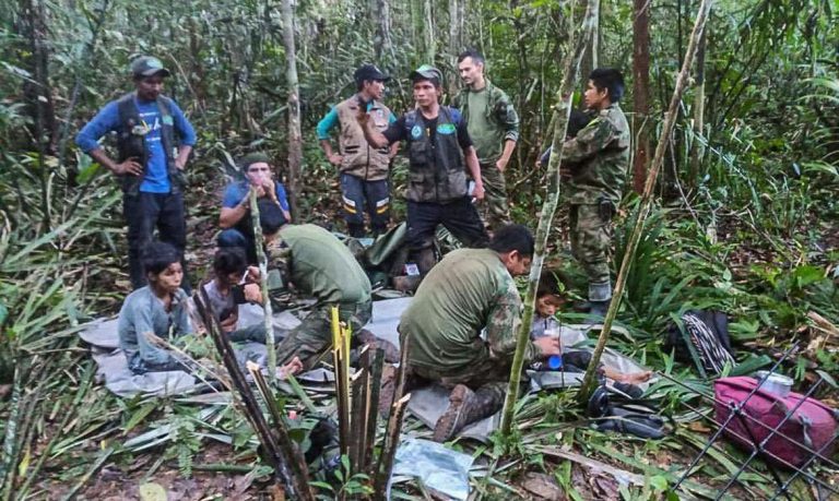 Crianças colombianas